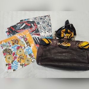 GUCCI Guccissima leather tote bag RARE with Scarf
